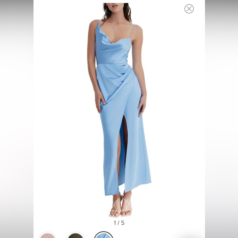 Aria Cowl Neck satin slip dress from Nordstrom